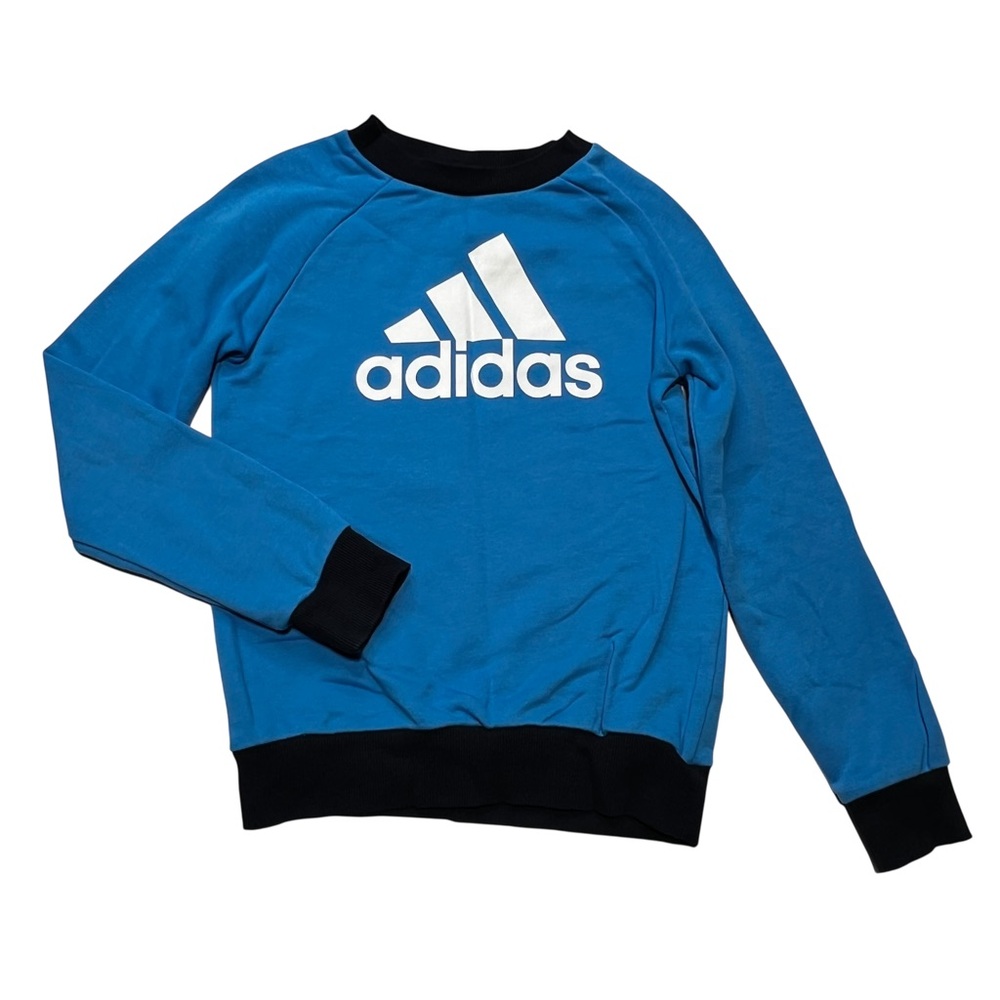 Adidas Men's Crewneck Sweater in Blue and Black